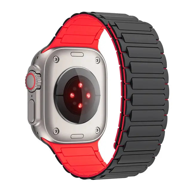 Magnetic Silicone Watch Band for Smartwatch 38-49mm Adjustable Breathable Sports Band Universal Compatible | Sansoti