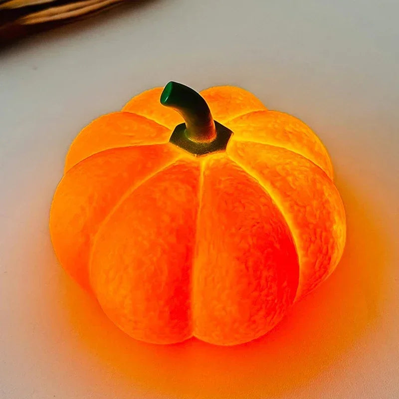 Batteriebetriebene LED-Kürbislaterne, Nachtlicht fürs Kinderzimmer, Halloween-Festbeleuchtung, dekorative Laterne | Sansoti