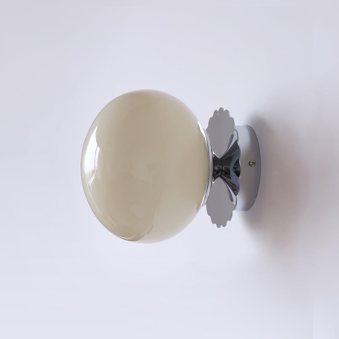 Glass wall lamp with colored diffuser – Dimmable wall & ceiling convertible fixture | Sansoti
