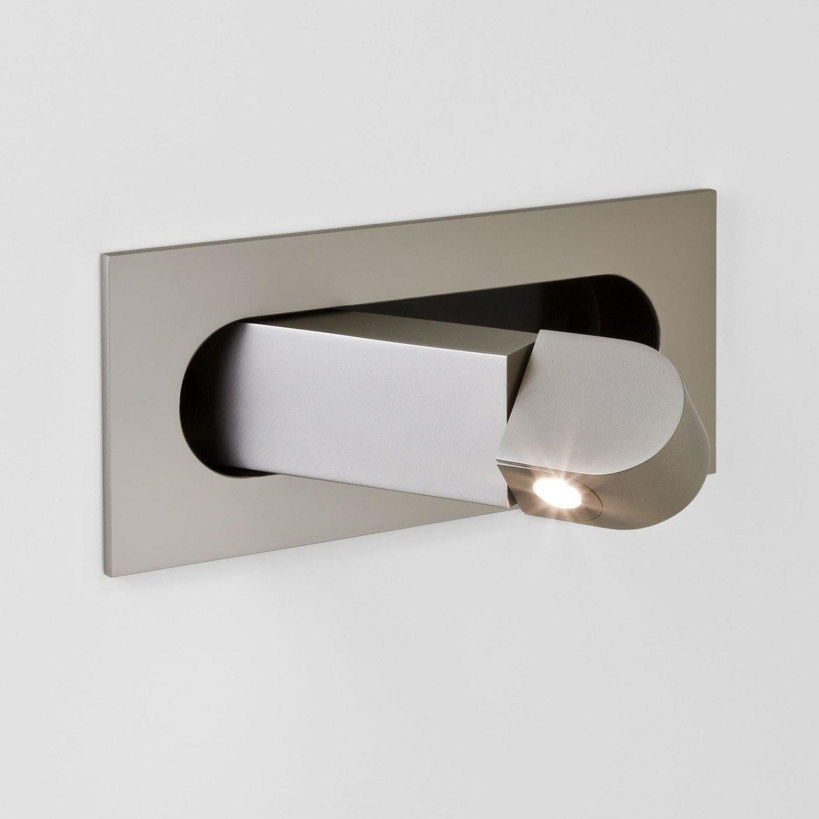 LED wall light with hidden switch – press to turn on, press to turn off – adjustable head for reading light beside the bed | Sansoti