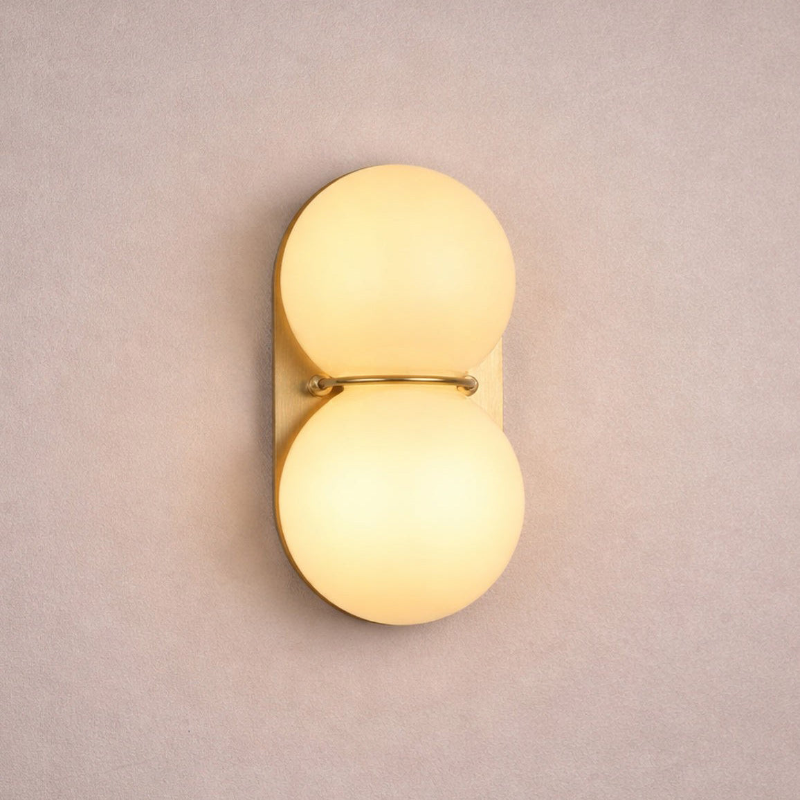 Modern Double Glass Wall Lamp – Playful Lighting with Colored Glass for Bedroom & Kids Room | Sansoti