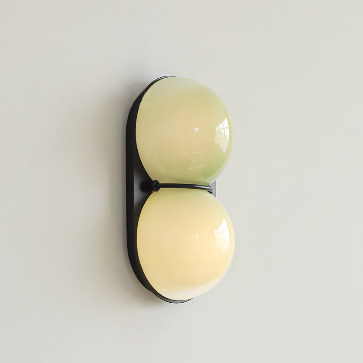Modern Double Glass Wall Lamp – Playful Lighting with Colored Glass for Bedroom & Kids Room | Sansoti