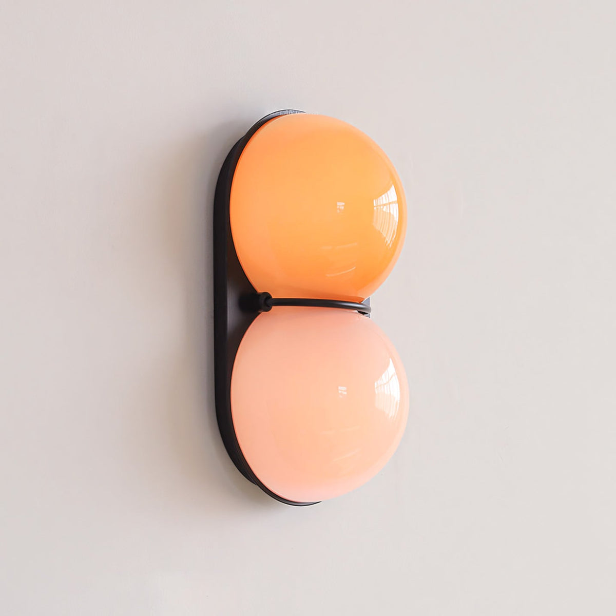 Modern Double Glass Wall Lamp – Playful Lighting with Colored Glass for Bedroom & Kids Room | Sansoti