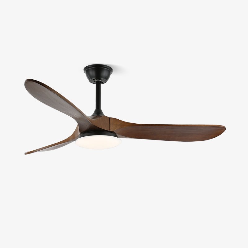 Deckenventilator mit Beleuchtung Holz 106cm 132cm 6 Geschwindigkeiten Dimmbar LED-Lampe Fernbedienung Schlafzimmer | Sansoti