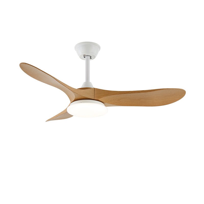 Deckenventilator mit LED-Beleuchtung — Modernes Design mit Holzmaserung und 6 Geschwindigkeiten | Sansoti