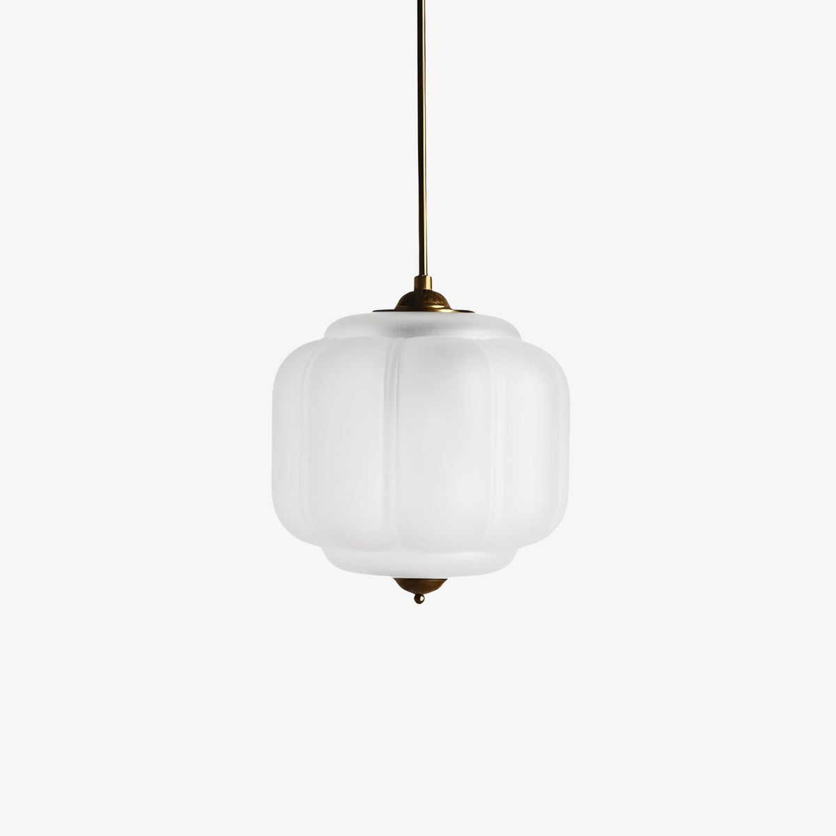 Vintage Melkglazen Hanglamp met Gegolfde Rand – Scandinavische Sfeerverlichting voor Keuken en Slaapkamer | Sansoti