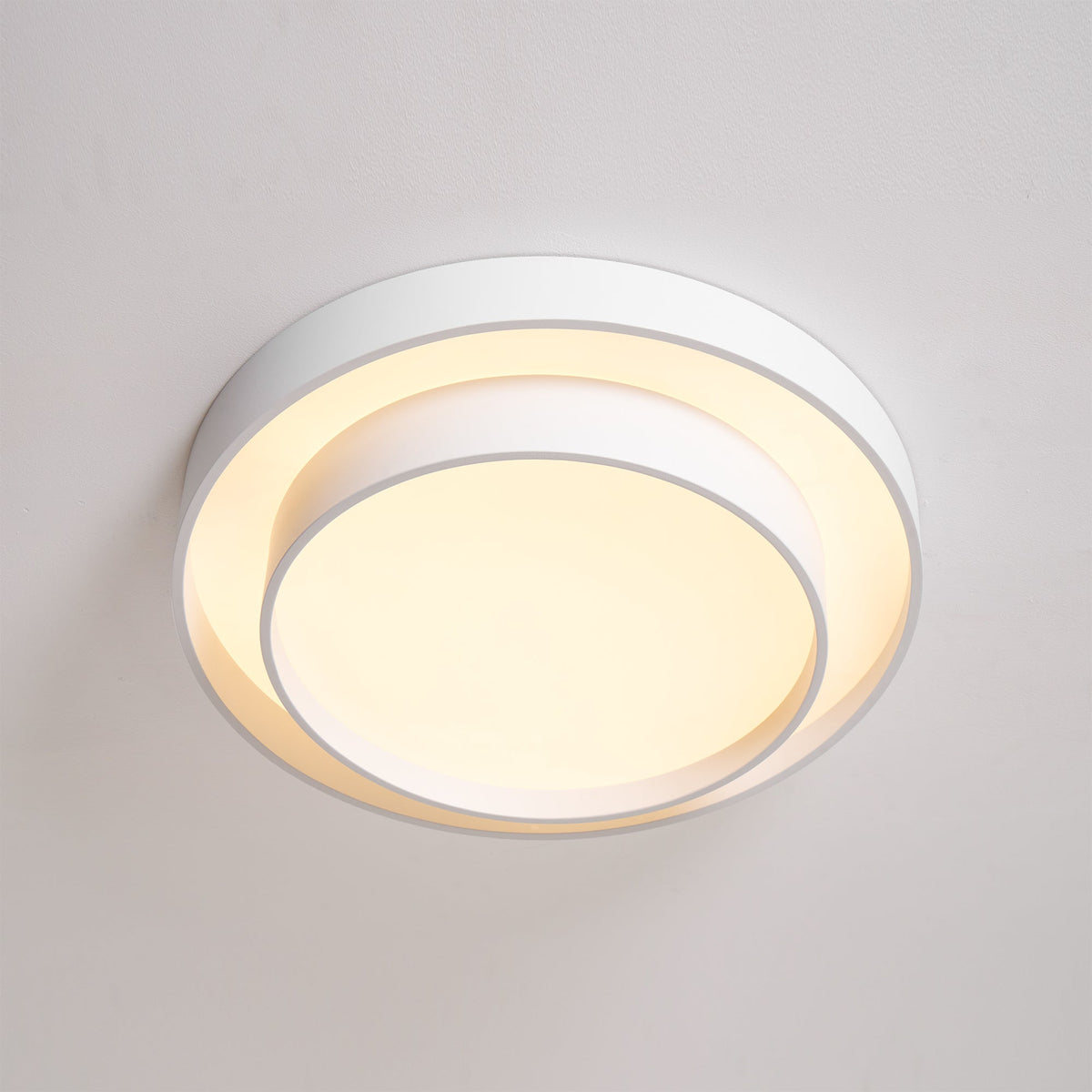 Deckenleuchte Zylinder Eisen Acryl Weiß Grau Schwarz Wohnzimmer Schlafzimmer LED 3000K 4000K 6000K Ø40 Ø50 Ø60cm Deckenlampe Dimmbar | Sansoti