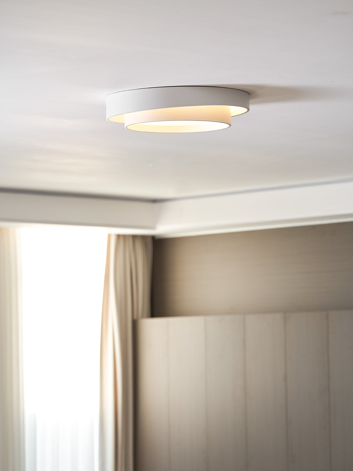 Deckenleuchte Zylinder Eisen Acryl Weiß Grau Schwarz Wohnzimmer Schlafzimmer LED 3000K 4000K 6000K Ø40 Ø50 Ø60cm Deckenlampe Dimmbar | Sansoti