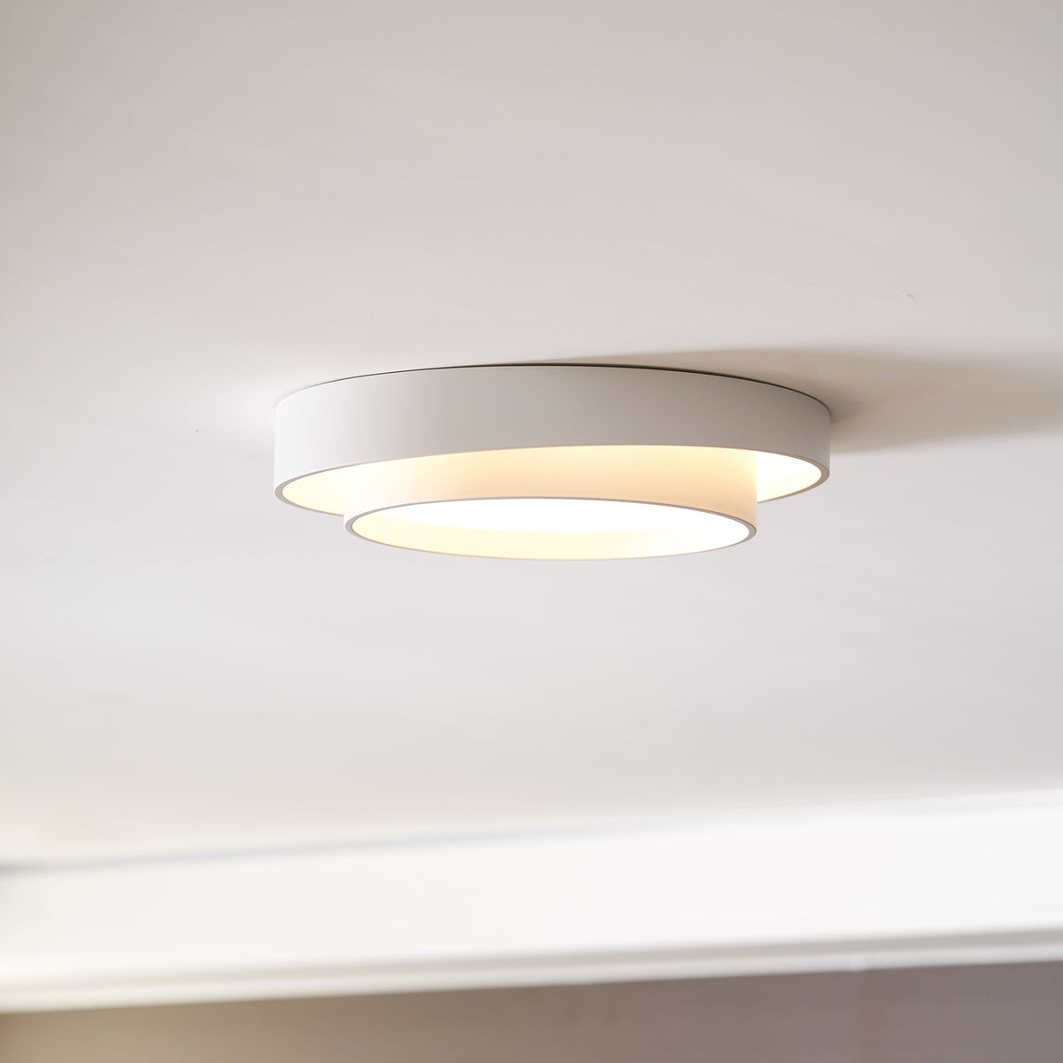 Deckenleuchte Zylinder Eisen Acryl Weiß Grau Schwarz Wohnzimmer Schlafzimmer LED 3000K 4000K 6000K Ø40 Ø50 Ø60cm Deckenlampe Dimmbar | Sansoti