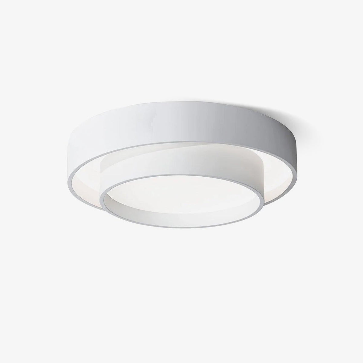 Plafondlamp Dubbele Ring Cilindrisch Design Dimbaar LED Woonkamer Slaapkamer Modern Metaal Acrylic Interieur | Sansoti