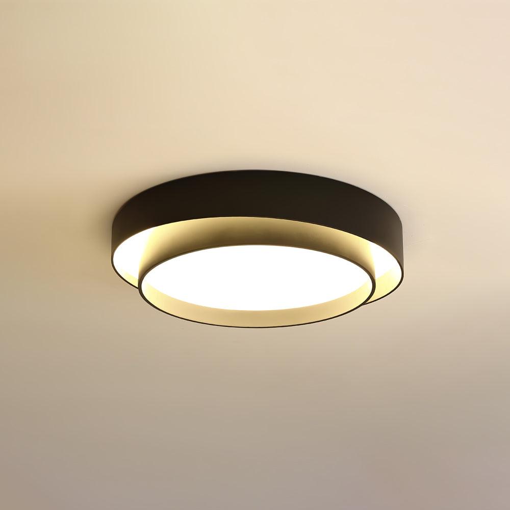 Deckenleuchte Zylinder Eisen Acryl Weiß Grau Schwarz Wohnzimmer Schlafzimmer LED 3000K 4000K 6000K Ø40 Ø50 Ø60cm Deckenlampe Dimmbar | Sansoti