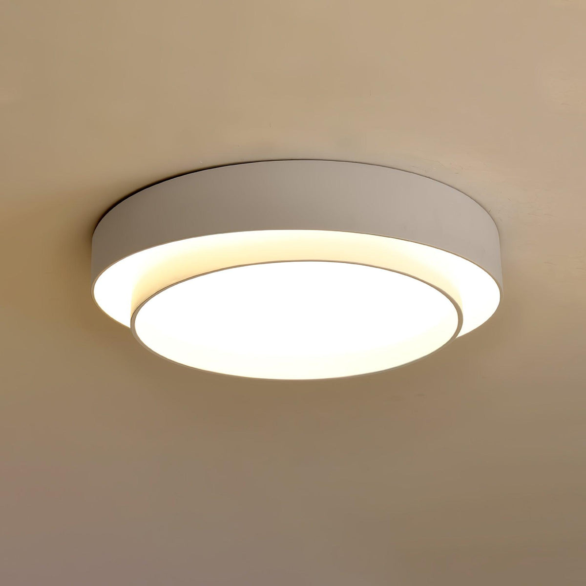 Deckenleuchte Zylinder Eisen Acryl Weiß Grau Schwarz Wohnzimmer Schlafzimmer LED 3000K 4000K 6000K Ø40 Ø50 Ø60cm Deckenlampe Dimmbar | Sansoti