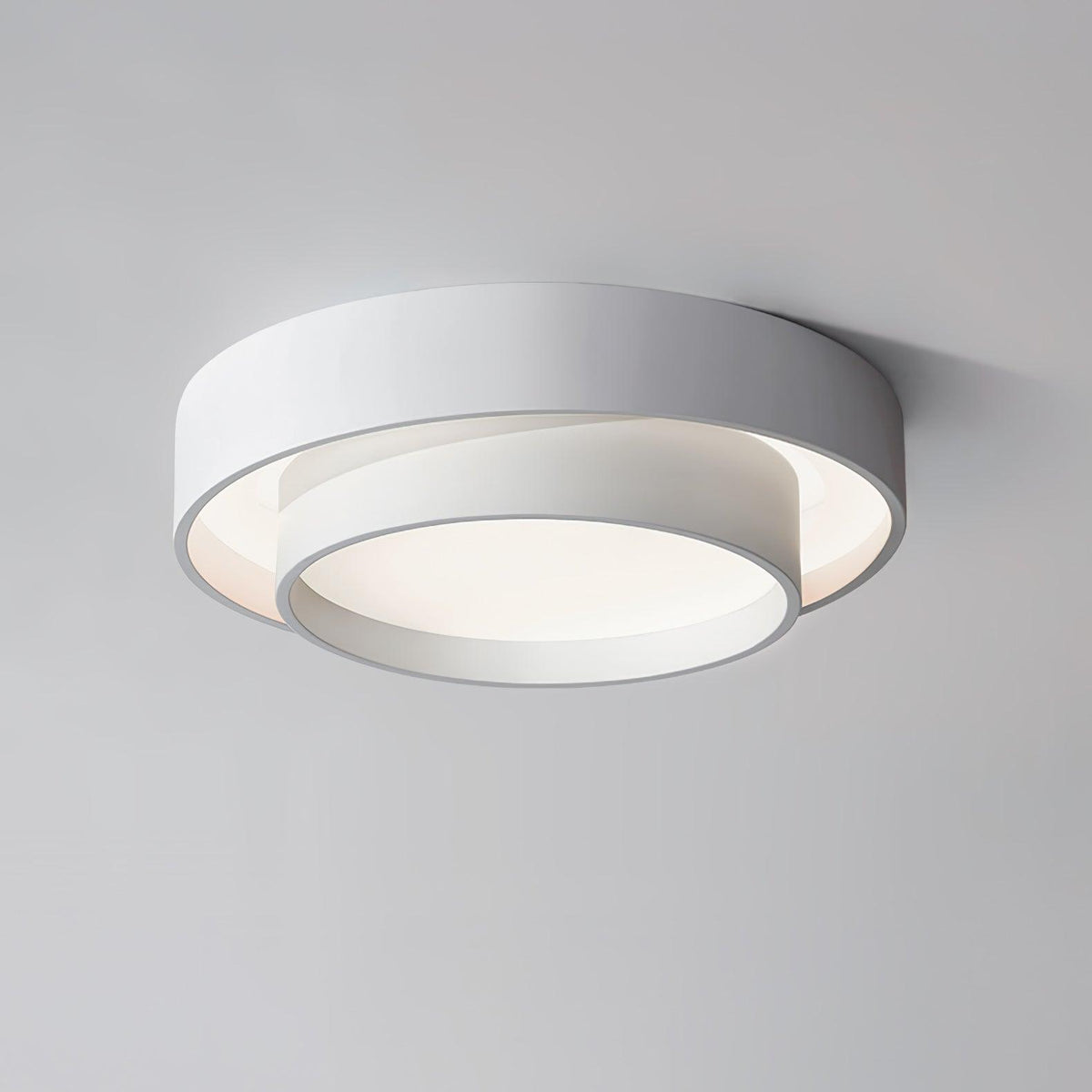 Deckenleuchte Zylinder Eisen Acryl Weiß Grau Schwarz Wohnzimmer Schlafzimmer LED 3000K 4000K 6000K Ø40 Ø50 Ø60cm Deckenlampe Dimmbar | Sansoti