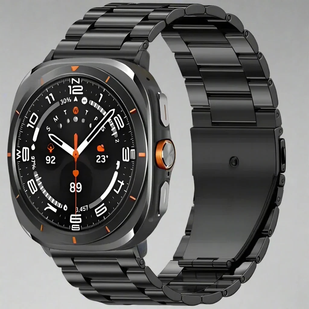 Edelstahlarmband für Smartwatch 47 mm Metallarmband Premium-Finish Verstellbares Armband Elegant | Sansoti