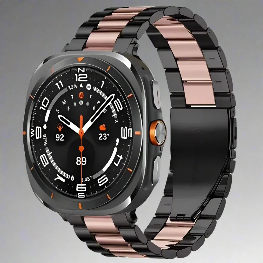Edelstahlarmband für Smartwatch 47 mm Metallarmband Premium-Finish Verstellbares Armband Elegant | Sansoti