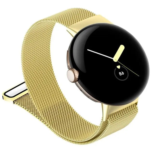 Magnetisches Stahlarmband für Smartwatch, 41 mm, 45 mm, Edelstahl, verstellbares Mesh-Armband | Sansoti