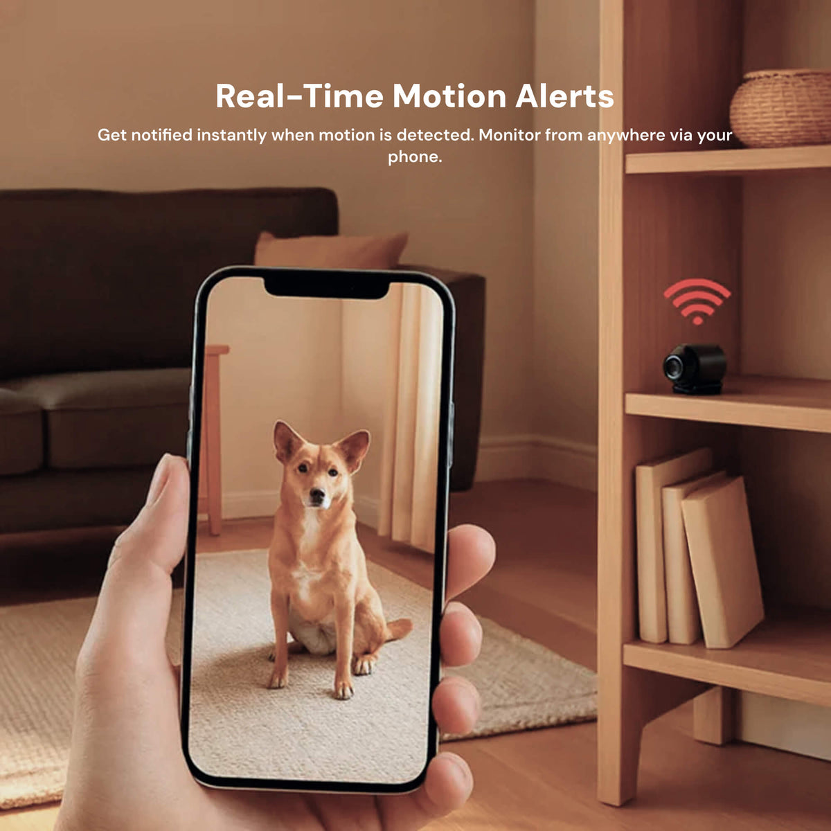 Compacte Bewakingscamera met Audio & Nachtzicht – WiFi & Hotspot | Sansoti