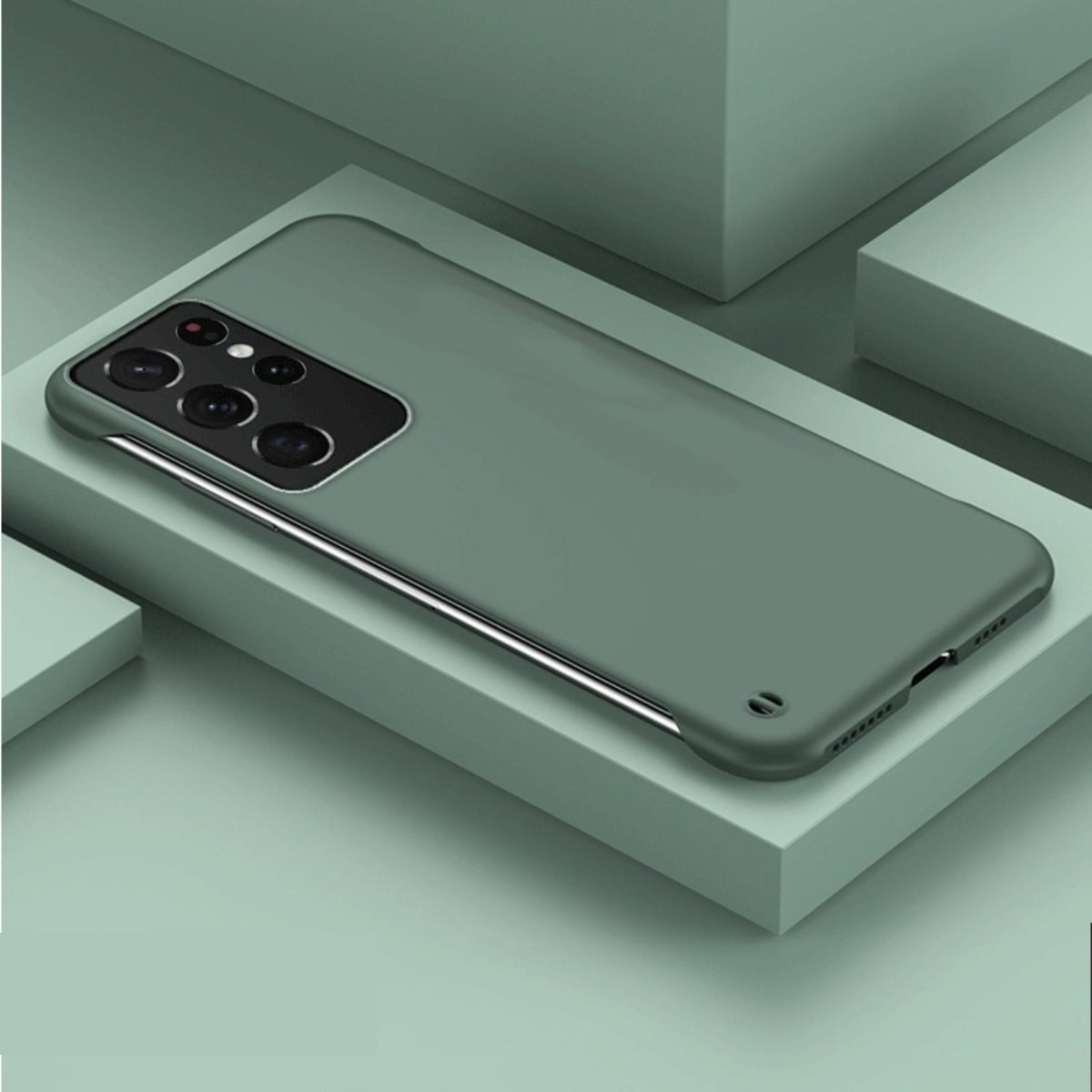 Frameless Smartphone Case for Galaxy S21-S26 Ultra Plus Note 20, Non-Slip Shock-Resistant Protective Case, 10 Colors | Sansoti