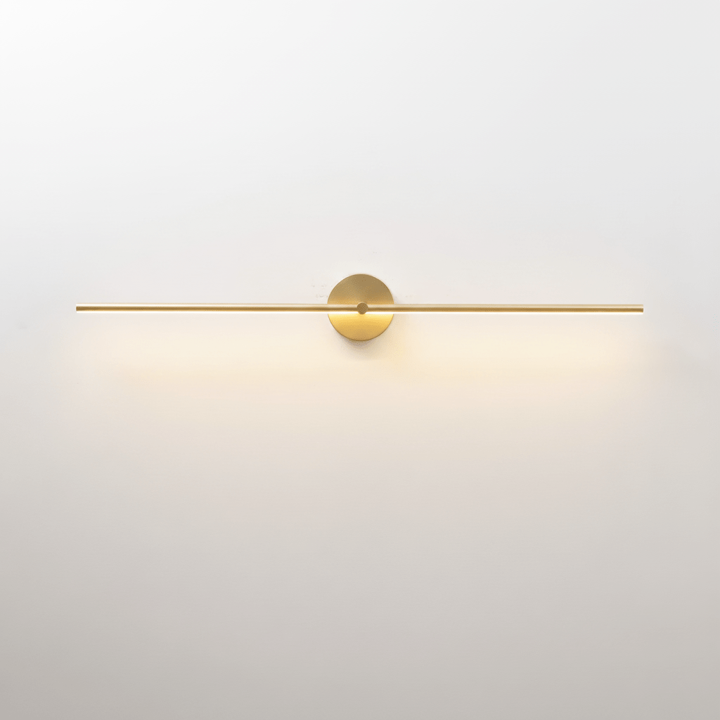 Lineare Edge-LED-Wandleuchte – 68/98/128 cm – Schwarz/Gold – Warmweiß/Neutralweiß/Kaltweiß – Dimmbar erhältlich – Bad-/Spiegel-/Kunstbeleuchtung | Sansoti
