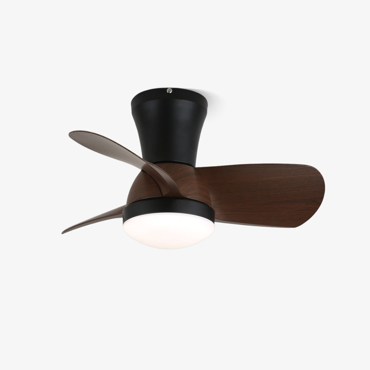 Moderner Deckenventilator mit Beleuchtung aus Holz und Weiß Ø61 cm – Leiser Ventilator mit LED 24W, 6 Geschwindigkeiten und Fernbedienung für Wohnzimmer, Schlafzimmer oder Büro | Sansoti