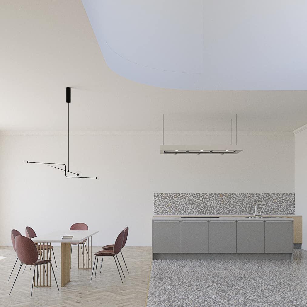 Mobile Deckenleuchte mit Glaskugeln – modernes Design in Messing oder Schwarz – 9 Konfigurationen – G9- und G4-Fassung | Sansoti