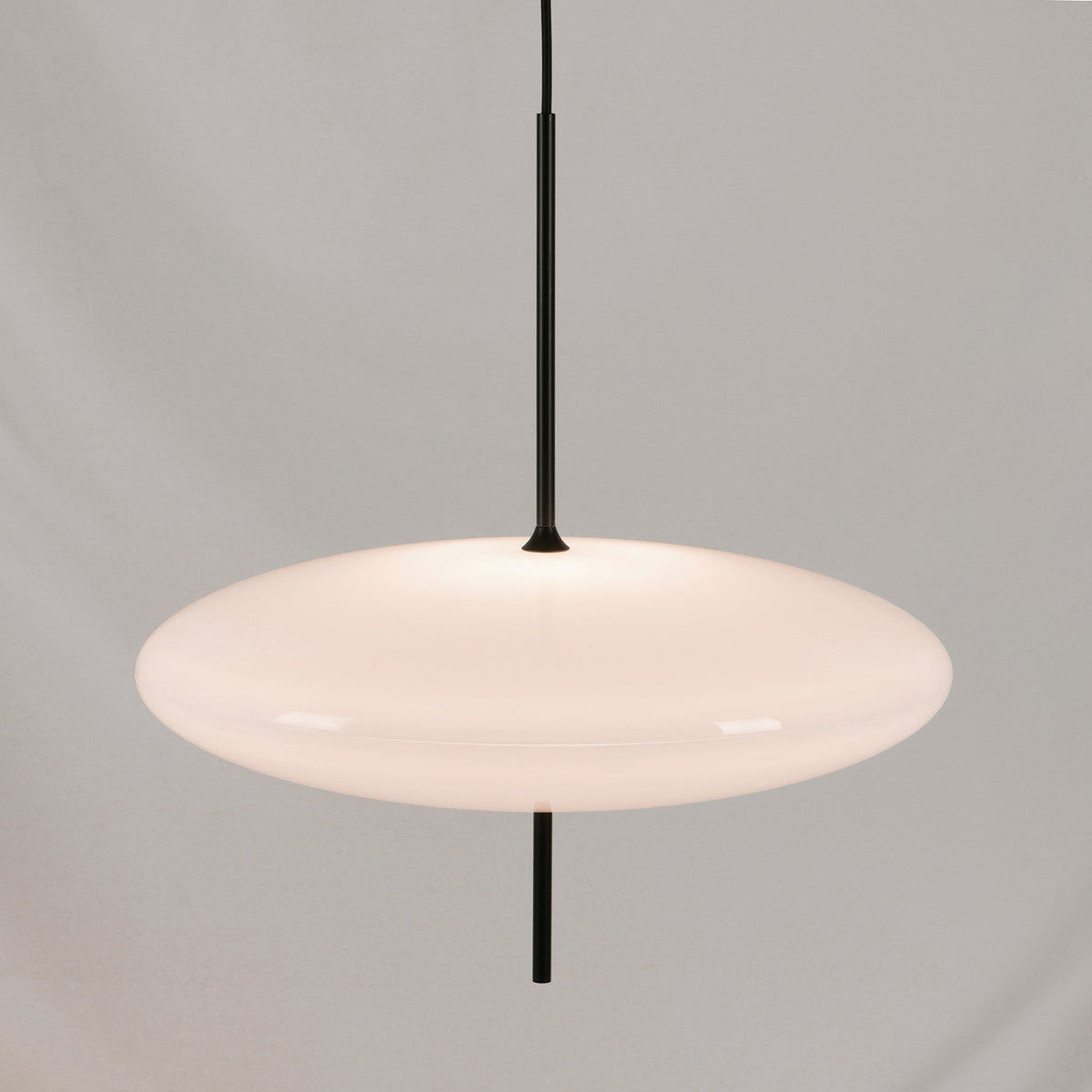 Opaalwitte Schijfhanglamp Elliptisch Design Glas-Effect Polymeer 3-4 Lichtpunten E26/E27 Moderne Designlamp Scandinavische Stijl Zwart of Wit Scandinavisch Interieur | Sansoti