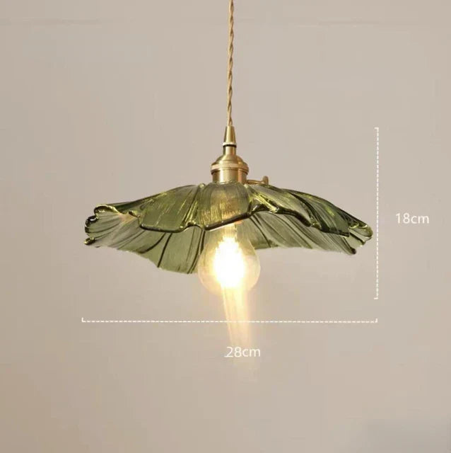 Hängelampe Blumen-Design mit Glasschirm für Esszimmer und Schlafzimmer | Sansoti