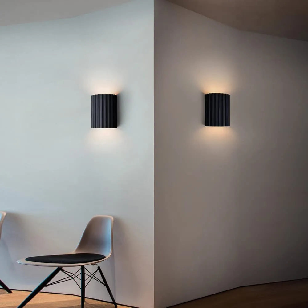 Wandleuchte Resin Halbrund Minimalistisch G9 LED Schlafzimmer Flur Wohnzimmer Modern | Sansoti