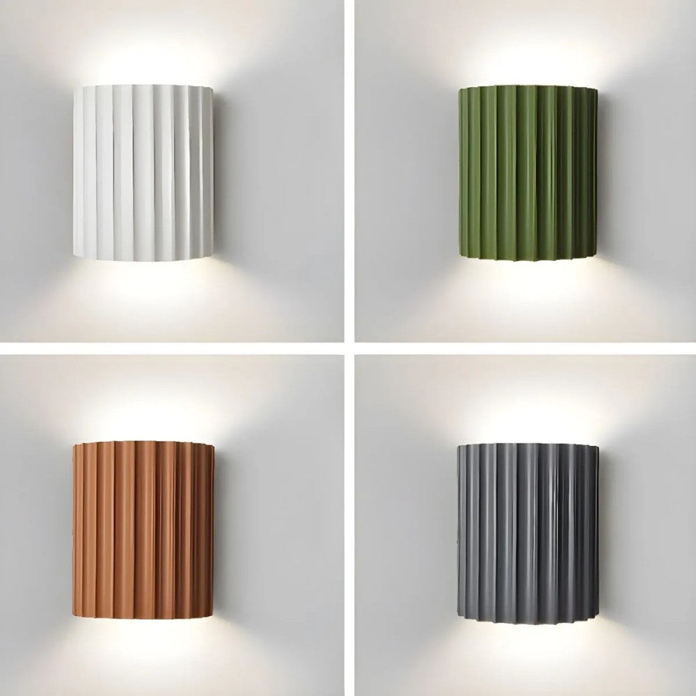 Wandleuchte Resin Halbrund Minimalistisch G9 LED Schlafzimmer Flur Wohnzimmer Modern | Sansoti