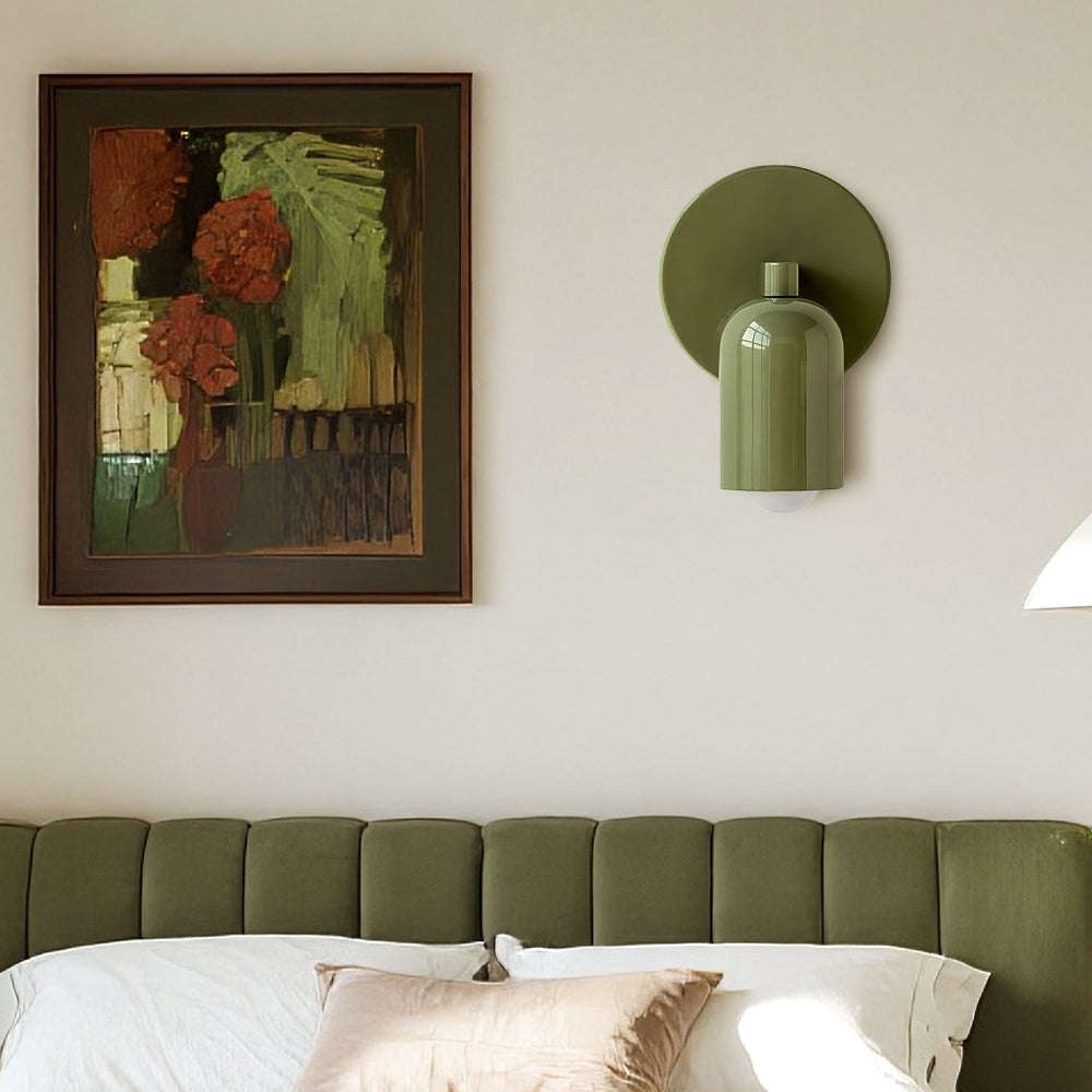 Compacte Matte Metalen Wandlamp E27 voor Gang, Trap en Slaapkamer – Moderne Binnenverlichting Inclusief LED | Sansoti