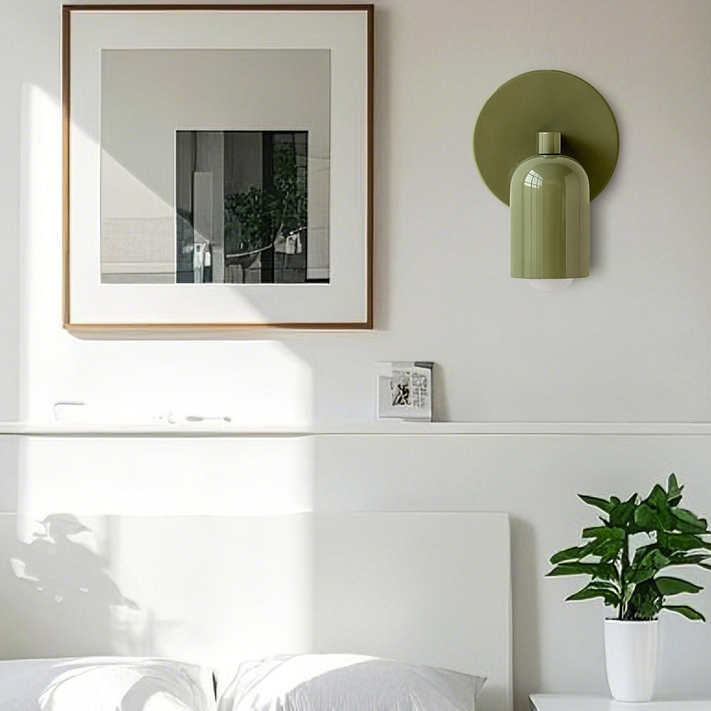 Compacte Matte Metalen Wandlamp E27 voor Gang, Trap en Slaapkamer – Moderne Binnenverlichting Inclusief LED | Sansoti
