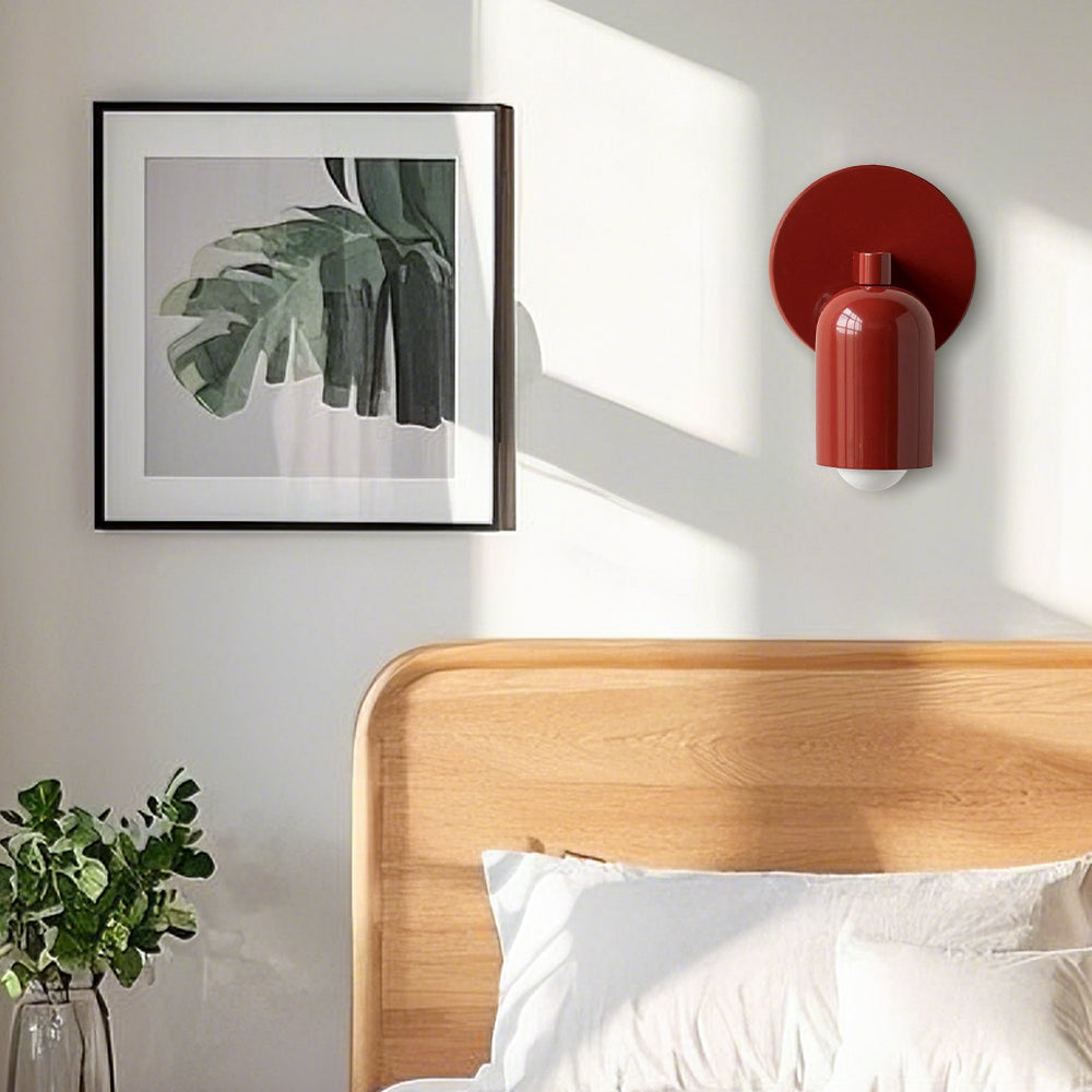 Compacte Matte Metalen Wandlamp E27 voor Gang, Trap en Slaapkamer – Moderne Binnenverlichting Inclusief LED | Sansoti