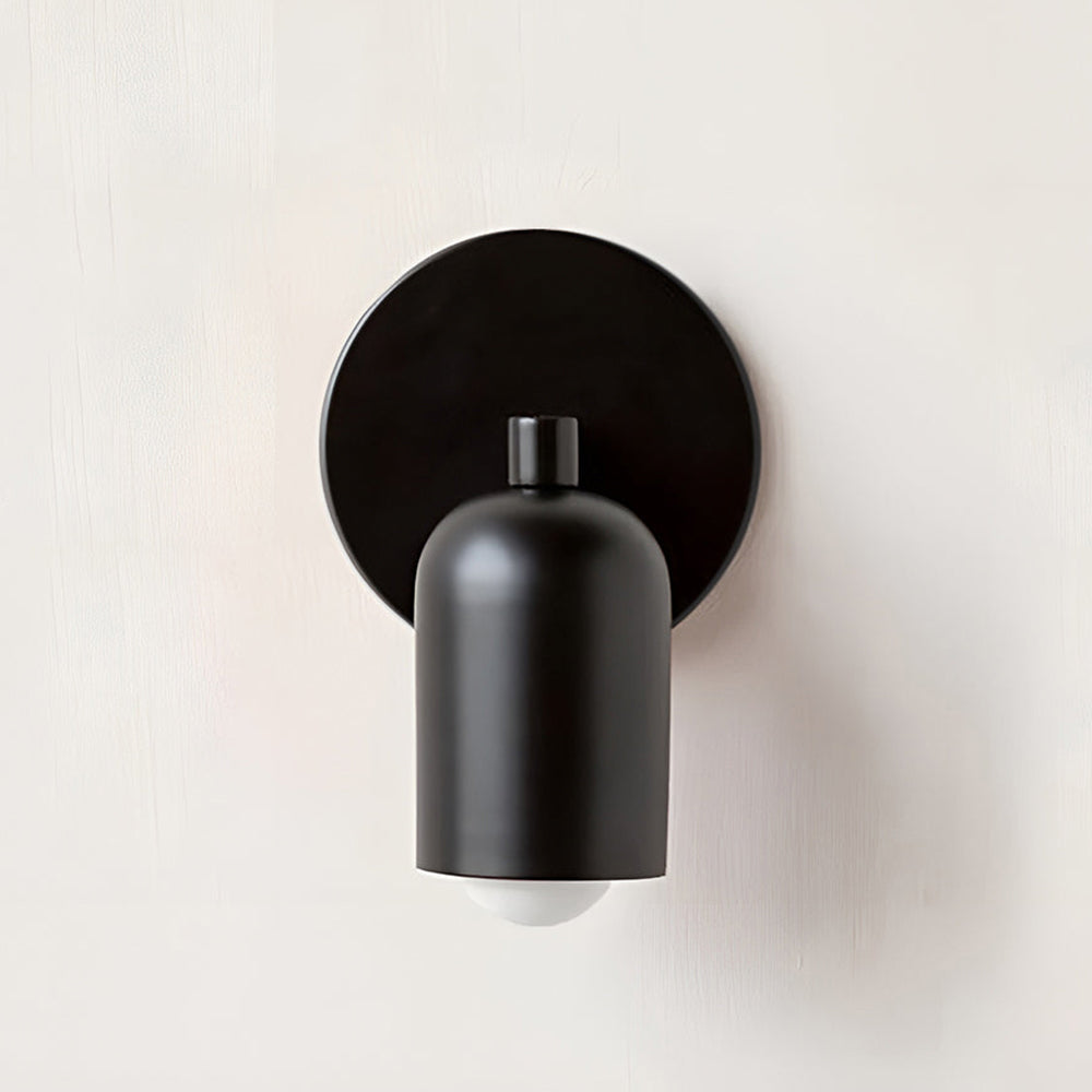 Compacte Matte Metalen Wandlamp E27 voor Gang, Trap en Slaapkamer – Moderne Binnenverlichting Inclusief LED | Sansoti