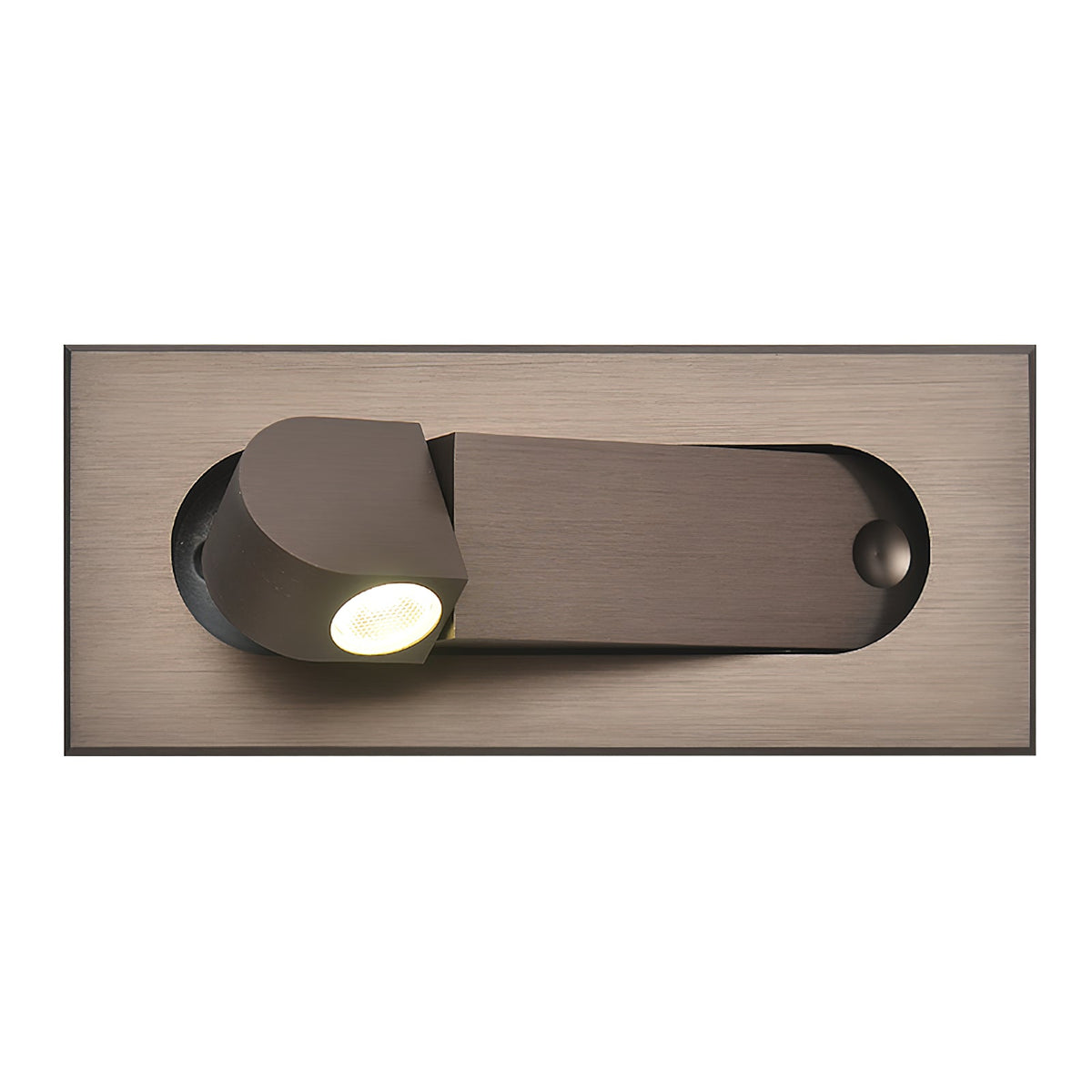 LED wall light with hidden switch – press to turn on, press to turn off – adjustable head for reading light beside the bed | Sansoti