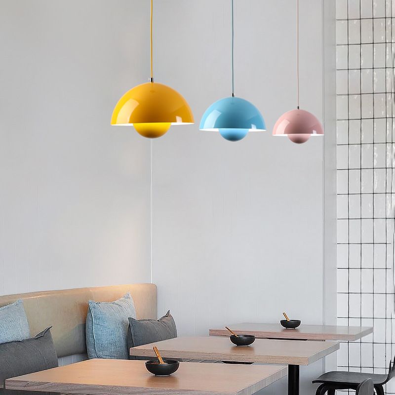 Hanglamp Scandinavisch LED Aluminium Rond Design Modern Kleuren E27 | Sansoti