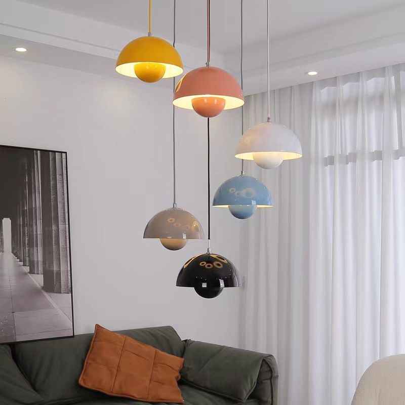 Hanglamp Scandinavisch LED Aluminium Rond Design Modern Kleuren E27 | Sansoti