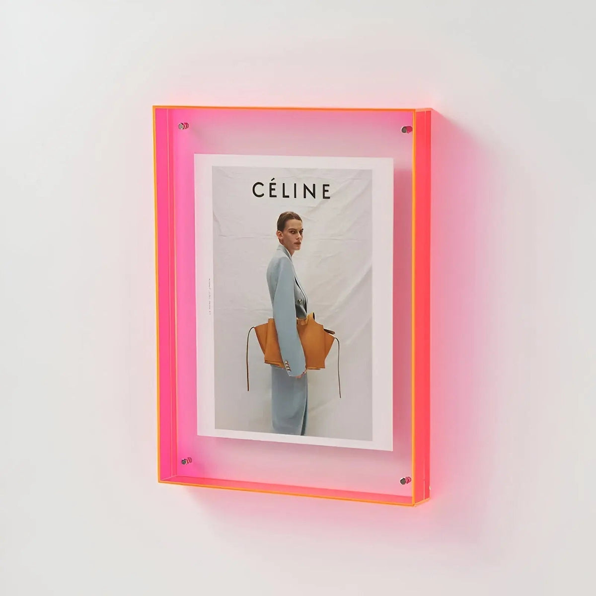 Acrylic Photo Frame with Colored Edge – Wall & Table – 10 Colors – 5 Sizes | Sansoti