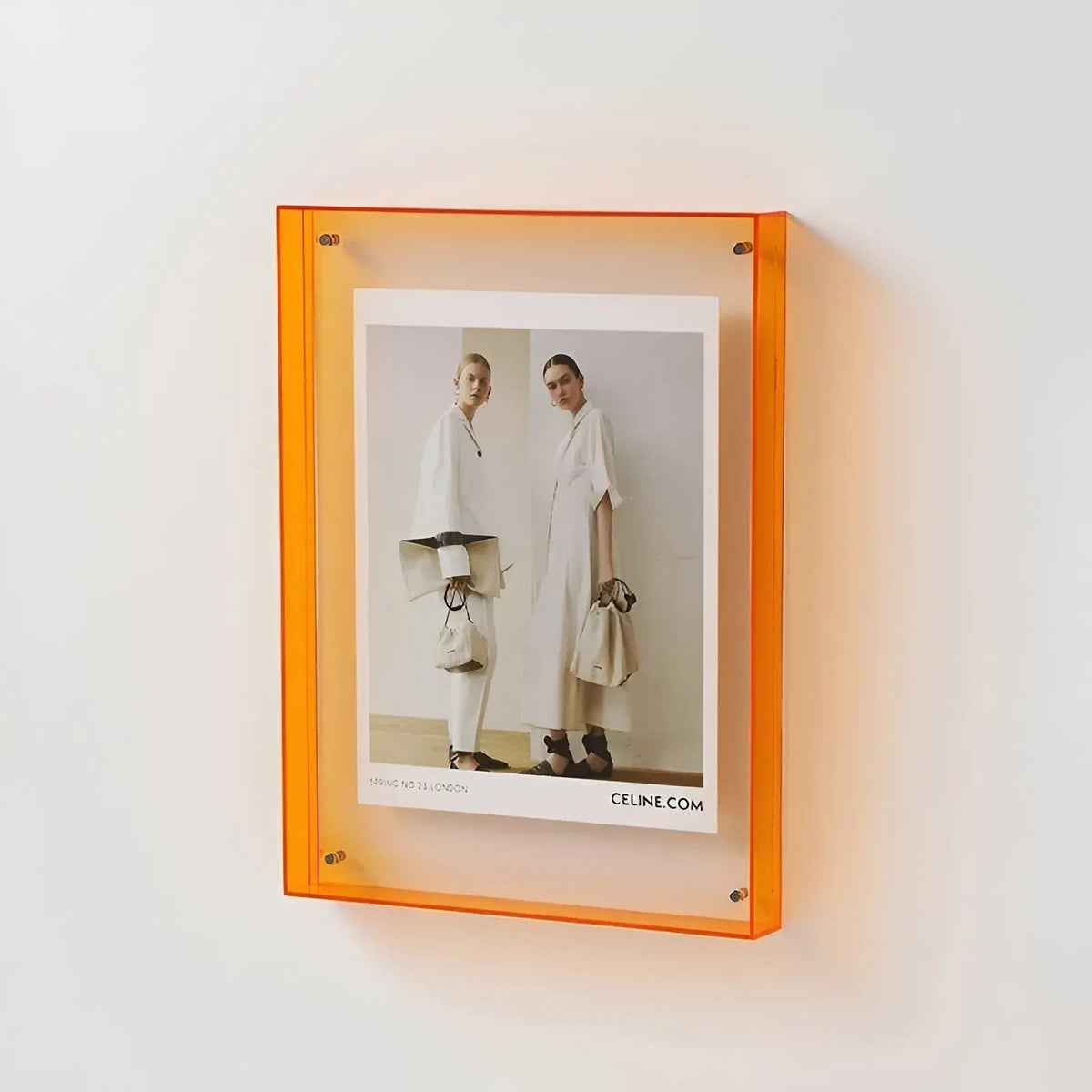 Acrylic Photo Frame with Colored Edge – Wall & Table – 10 Colors – 5 Sizes | Sansoti