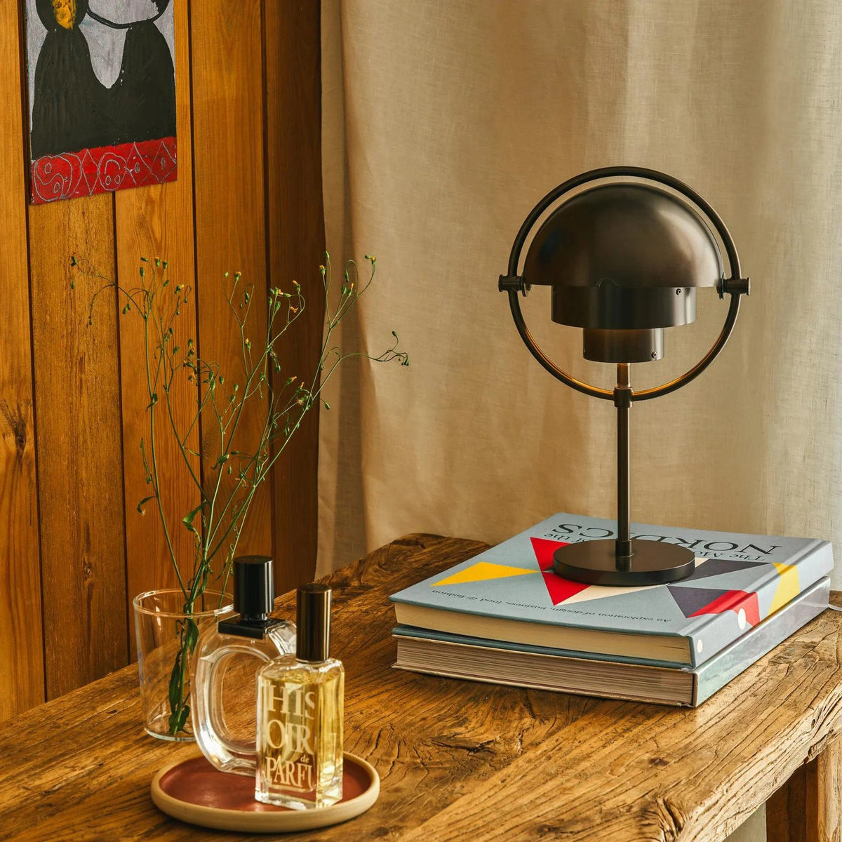 Portable Table Lamp with Integrated LED and USB Rechargeable Battery – Dimmable 330 Lumens 3000K Modern Design | Sansoti