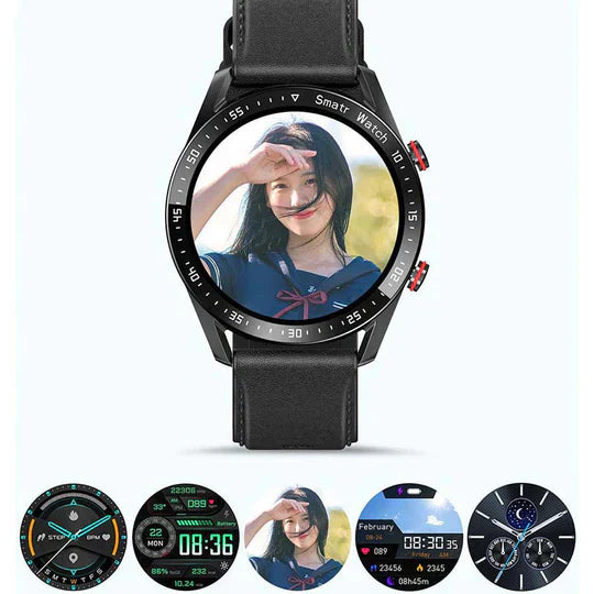 Multifunktionale Gesundheitsuhr mit Herzfrequenz- und Blutdruckmessung – wasserdichte Smartwatch mit wiederaufladbarem Akku | Sansoti