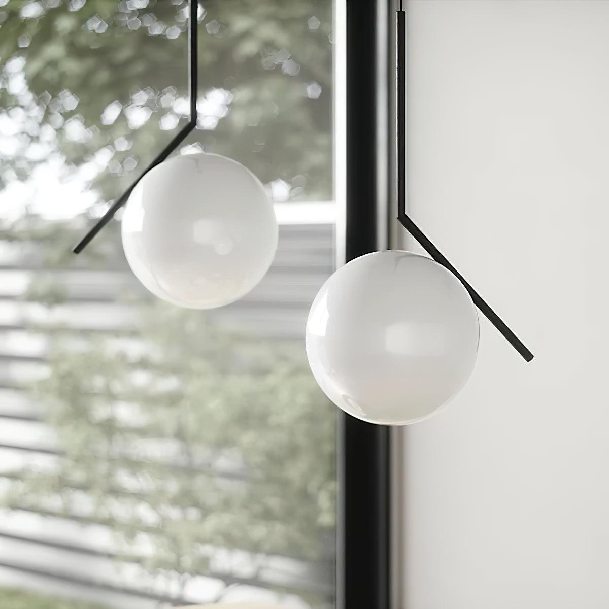 Glazen Hanglamp Messing Ø20cm Dimbaar Modern Design Eettafel Woonkamer Keuken Verlichting Elegant Sfeervol | Sansoti