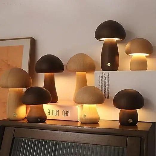 Table Lamp Mushroom Dimmable USB Rechargeable Warm White | Sansoti