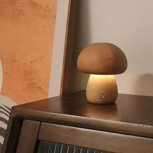 Lampe de table champignon dimmable USB rechargeable blanc chaud | Sansoti