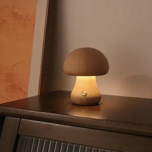 Lampe de table champignon dimmable USB rechargeable blanc chaud | Sansoti