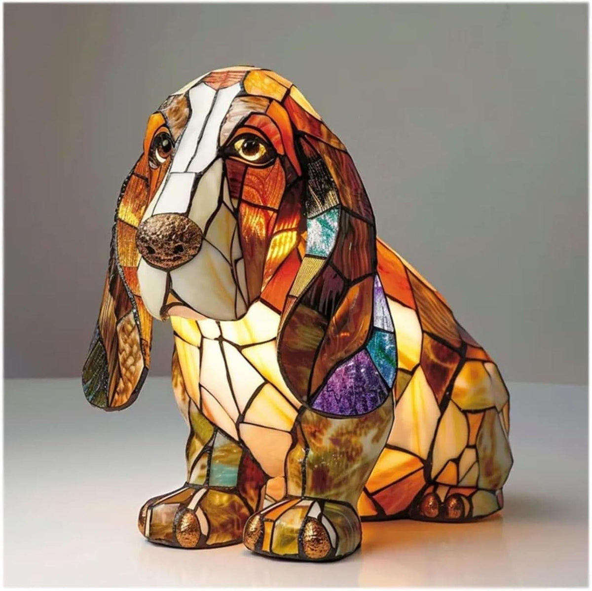 Dog Breed Night Light LED USB Rechargeable 15 cm Warm Light Decorative Sculpture Ambient Lighting Bedroom | Sansoti