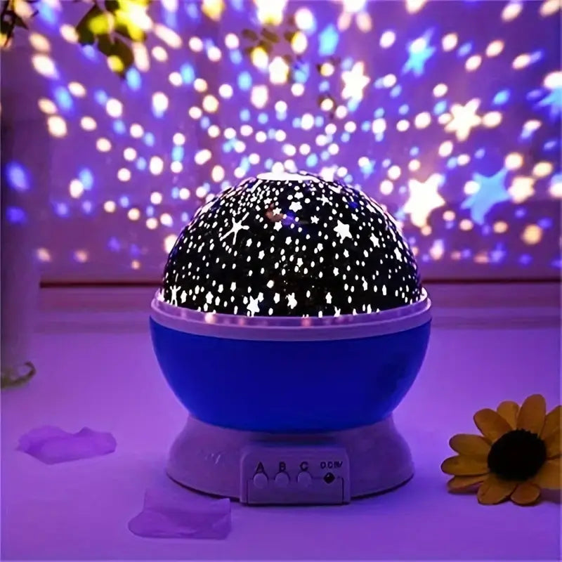 Sternenprojektor LED Nachtlicht mit 360° Rotation und Timer für Kinder- und Schlafzimmer | Wiederaufladbar | Sansoti