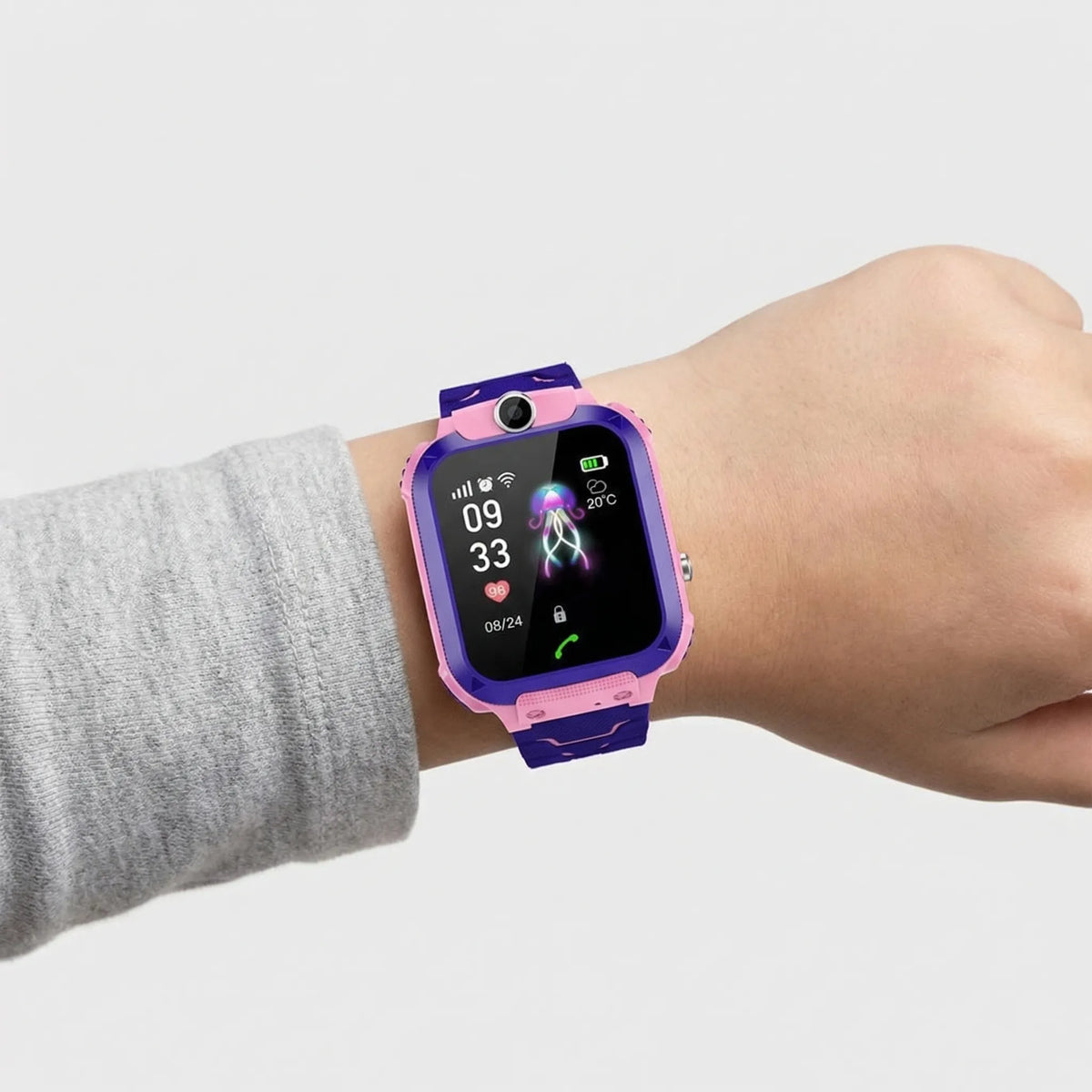 Smartwatch with GPS Tracker for Children — Call Function + SOS Button + Camera — Adjustable Band 5 Colors | Sansoti