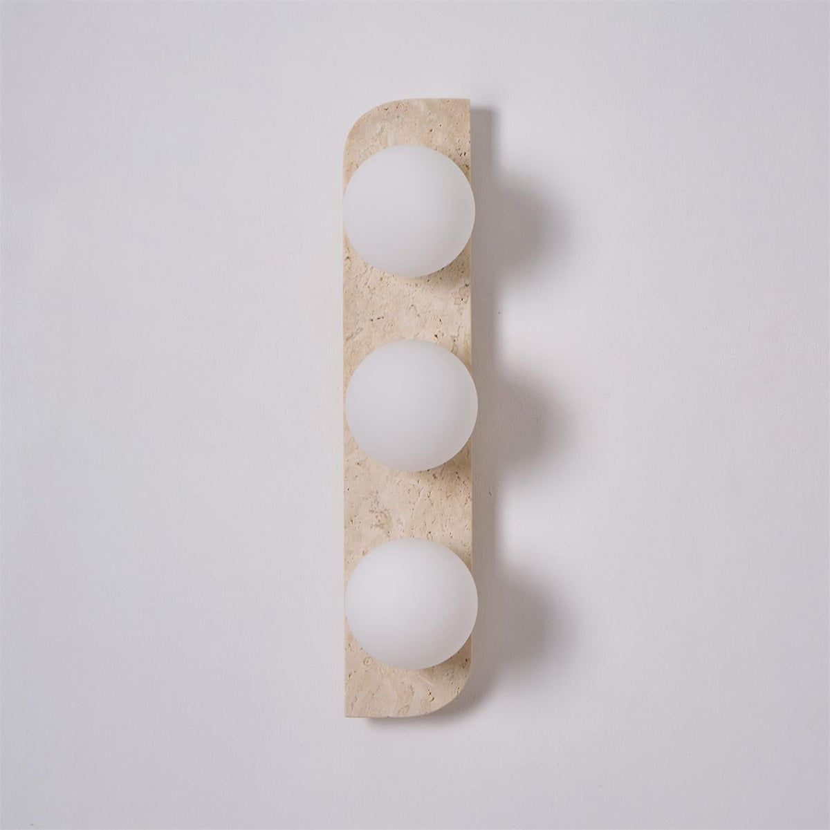 Wall lamp travertine G9 glass wood beige living room hallway bathroom minimalist wall lighting ambient lighting natural design | Sansoti