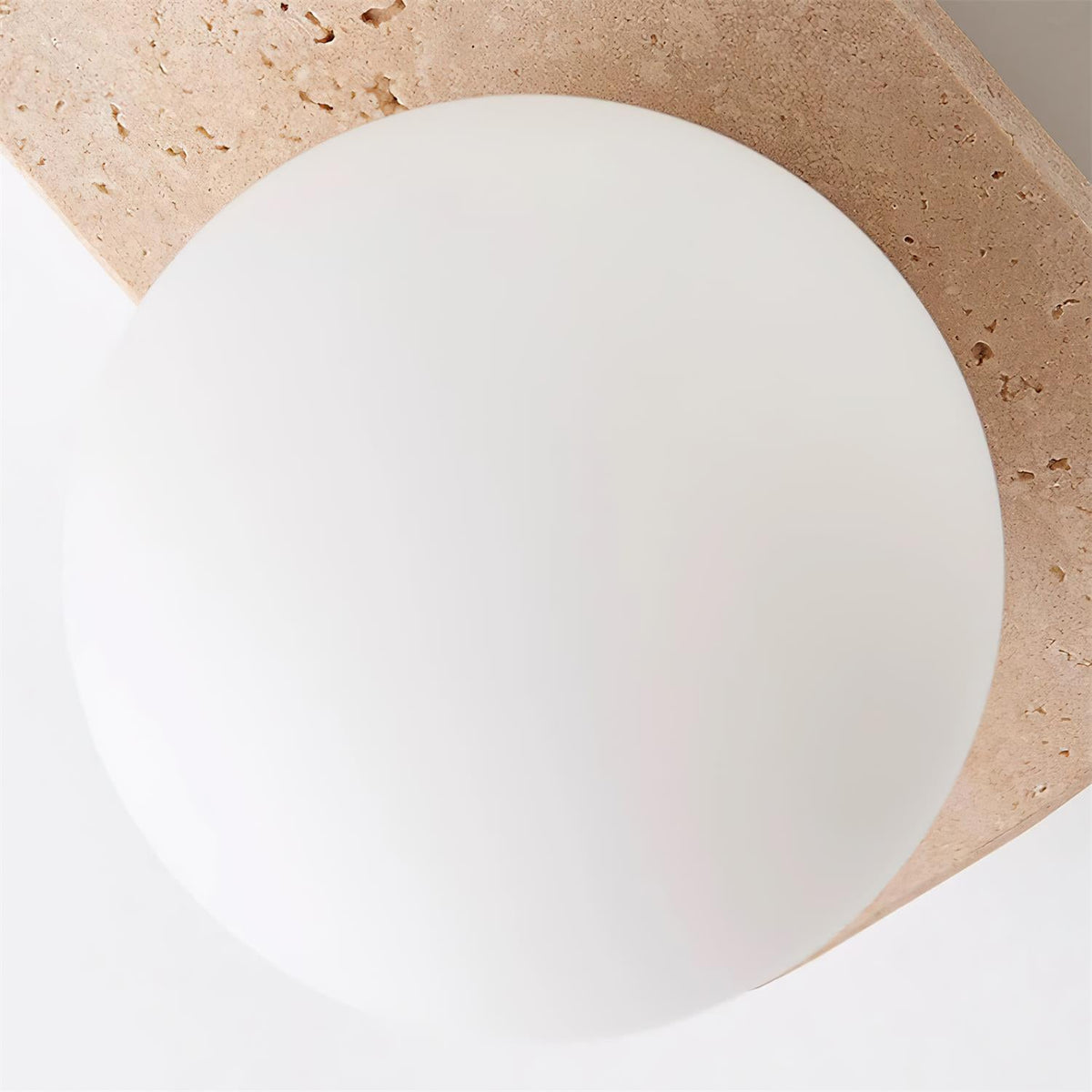 Wall lamp travertine G9 glass wood beige living room hallway bathroom minimalist wall lighting ambient lighting natural design | Sansoti