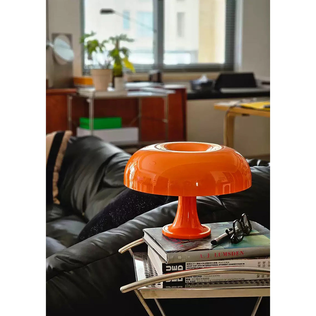 Mushroom-Shaped Table Lamp with 4 Light Sources and Dimmed Retro Atmosphere | Sansoti